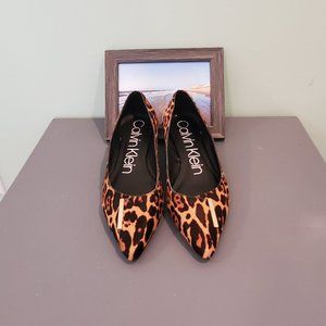 Like New Leopard Print Calvin Klein Ballet Flats